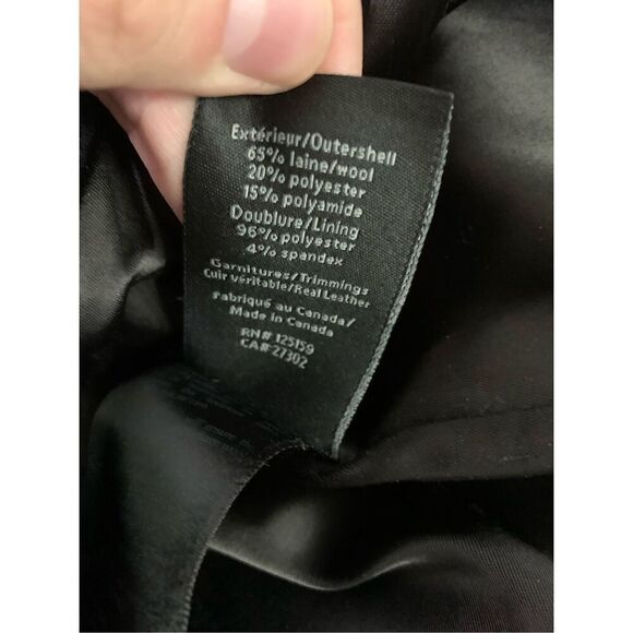 Mackage wool blend coat black women's size small - Picture 7 of 8